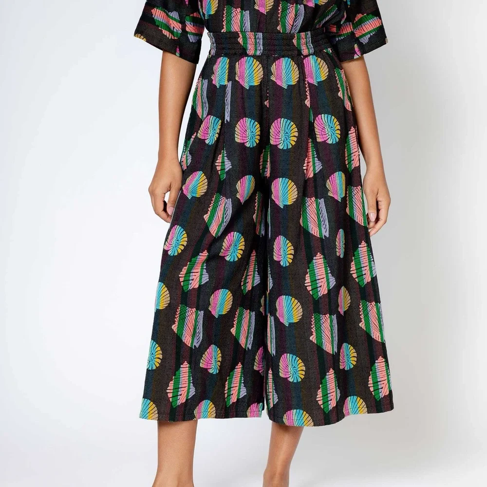 ACE & JIG jo midi wide-leg pants in beachcomber — size small NWT - Picture 2 of 9